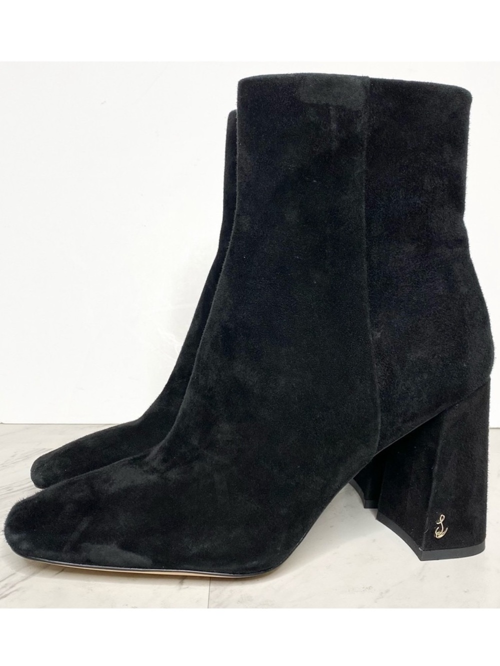 Sam Edelman Codie Black Suede Ankle Bootie 9 1/2 W